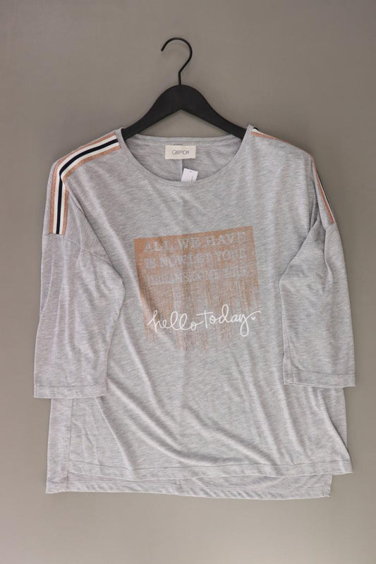 Cartoon Oversize-Shirt Gr. M 3/4 Ärmel grau aus Baumwolle