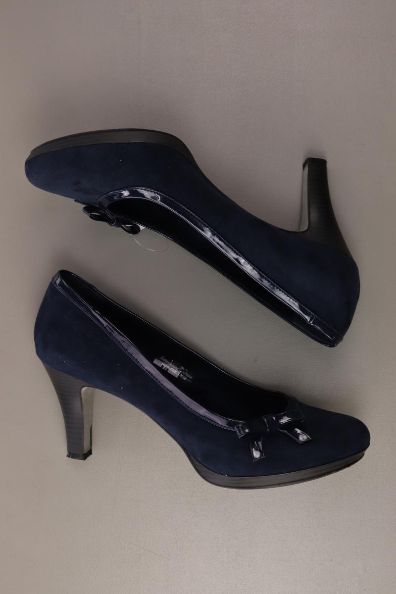 Bugatti Pumps Gr. 42 blau aus Leder