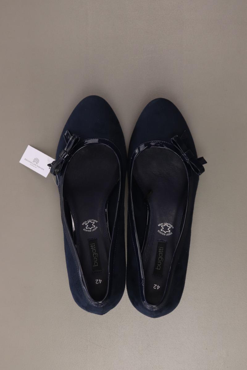 Bugatti Pumps Gr. 42 blau aus Leder