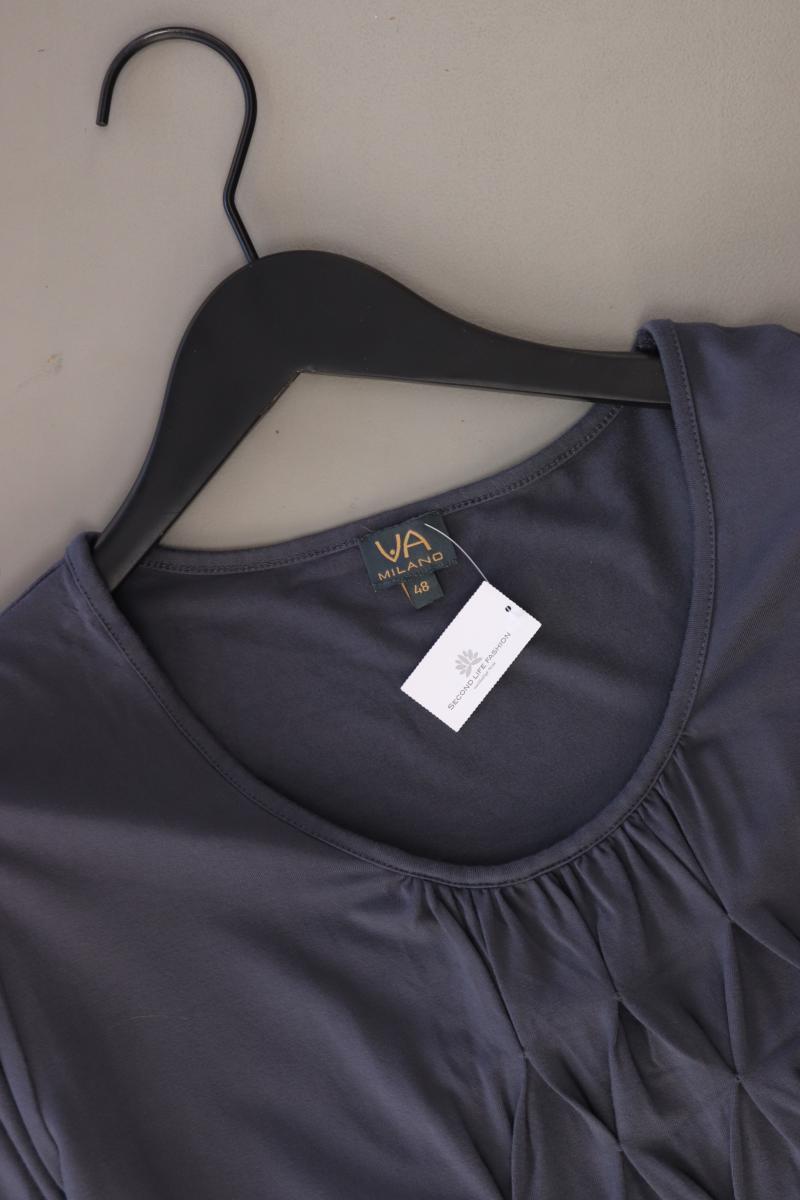 VA Milano T-Shirt Gr. 48 Kurzarm grau aus Viskose