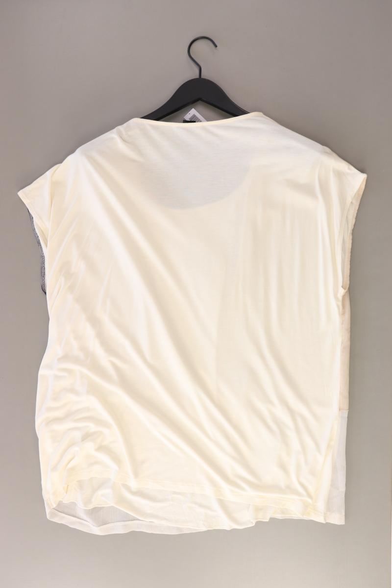 Colléction L. Bluse Gr. 48 Kurzarm creme aus Polyester
