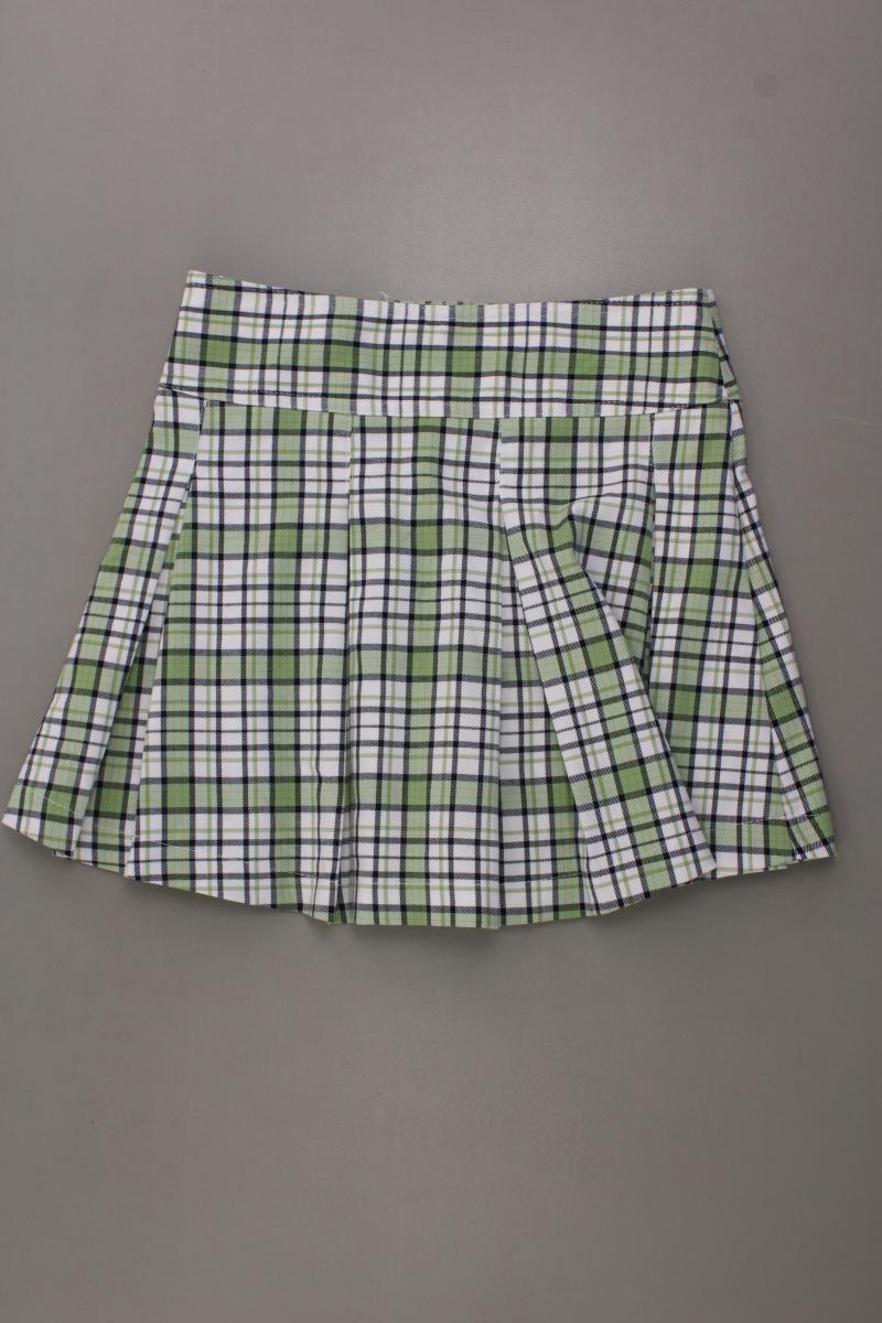 Bershka Kurzer Rock Gr. XS kariert grün aus Polyester