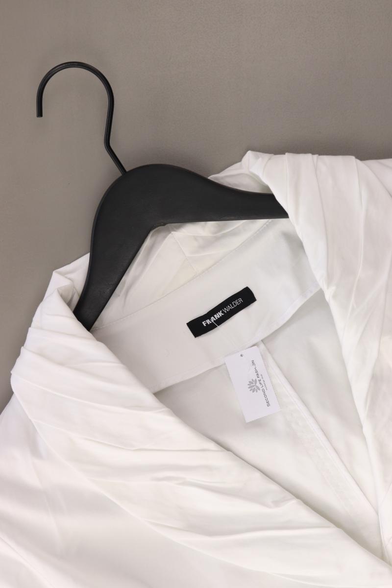 Frank Walder Regular Blazer Gr. 42 weiß aus Baumwolle