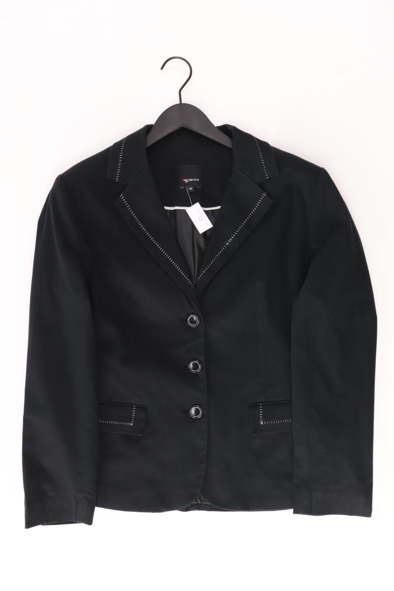 FABIANI Longblazer Gr. 44 schwarz aus Baumwolle