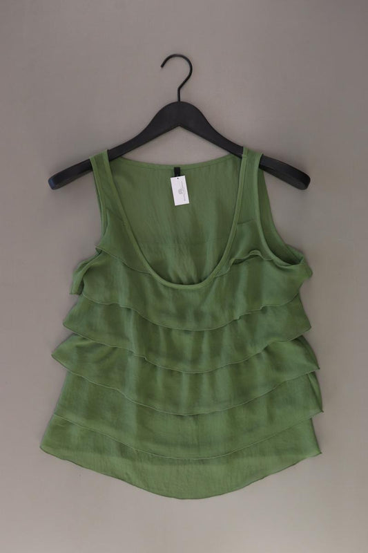 Benetton Regular Bluse Gr. S Träger grün aus Polyester