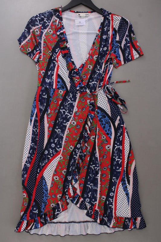 YUMI Wickelkleid Gr. 36 Kurzarm mehrfarbig aus Polyester