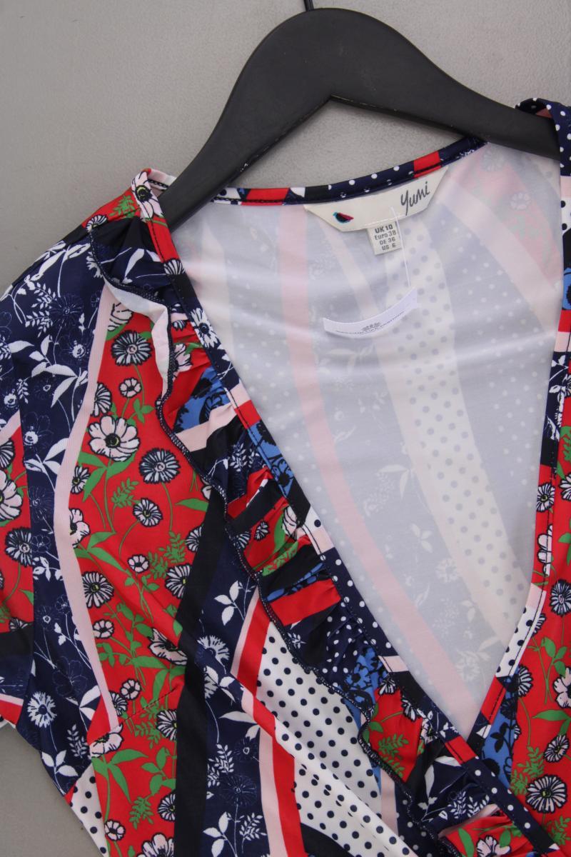 YUMI Wickelkleid Gr. 36 Kurzarm mehrfarbig aus Polyester