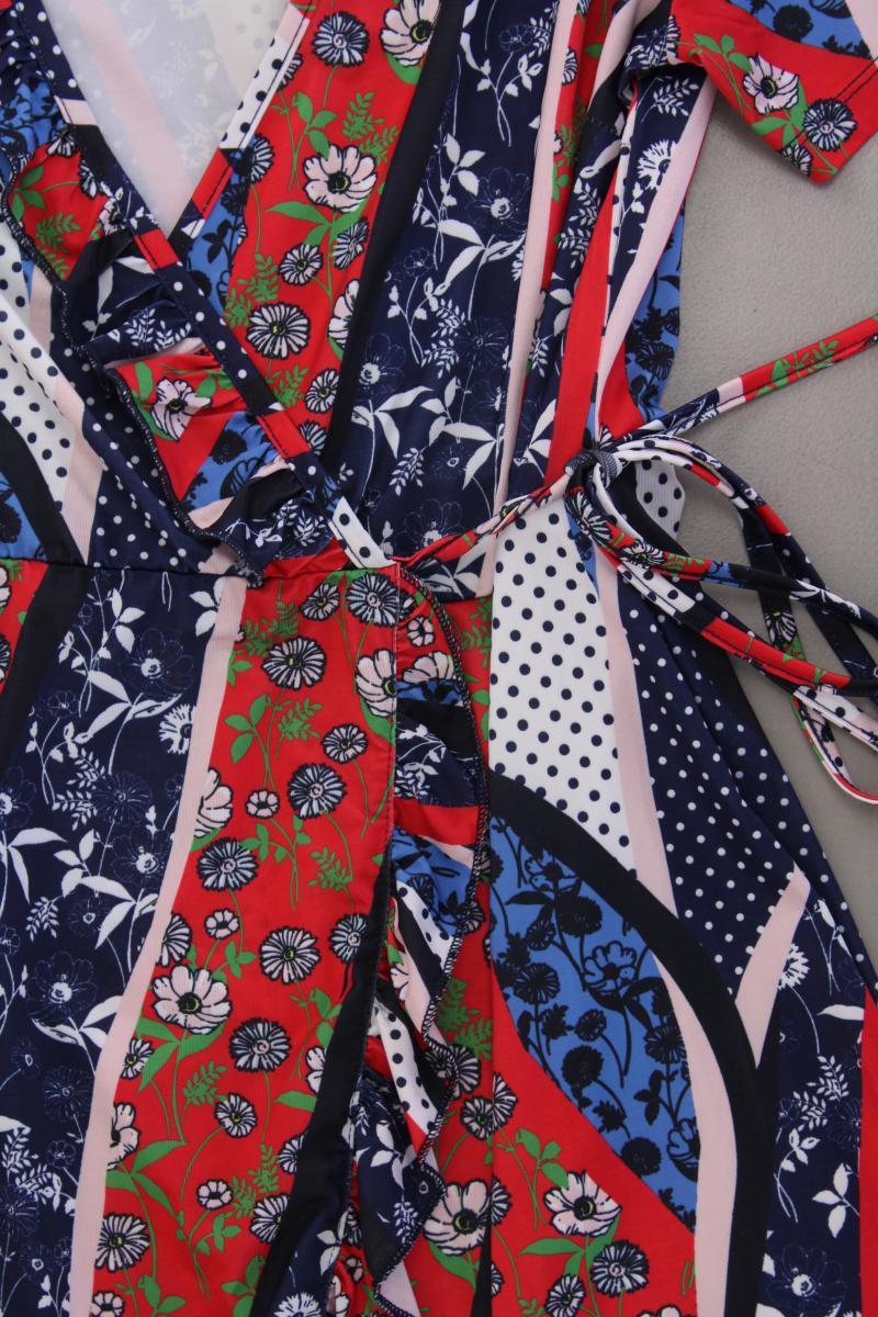 YUMI Wickelkleid Gr. 36 Kurzarm mehrfarbig aus Polyester