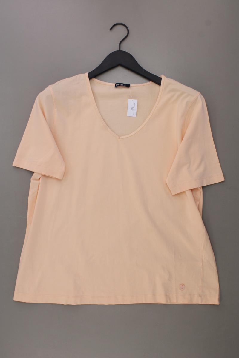 Bianca Shirt mit V-Ausschnitt Gr. XL Kurzarm orange