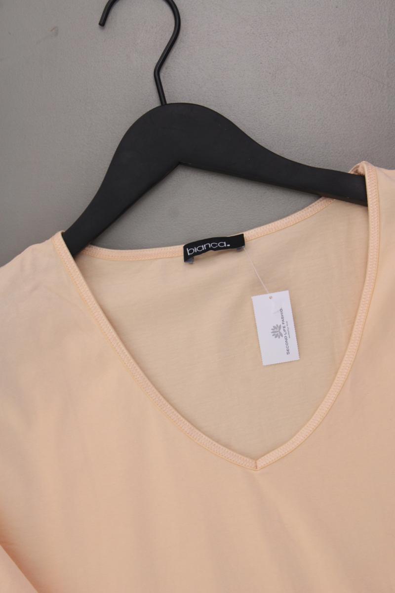 Bianca Shirt mit V-Ausschnitt Gr. XL Kurzarm orange