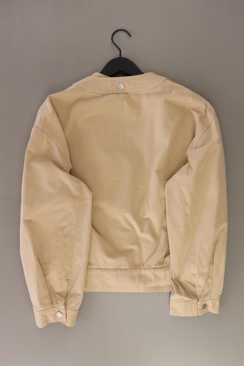 Zara Übergangsjacke Gr. XS creme aus Baumwolle