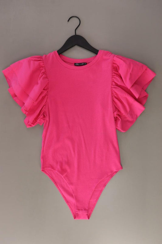 Zara Shirtbody Gr. L Kurzarm pink aus Baumwolle