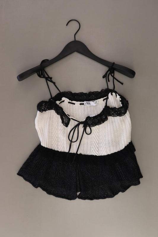 Zara Stricktop Gr. M creme aus Viskose