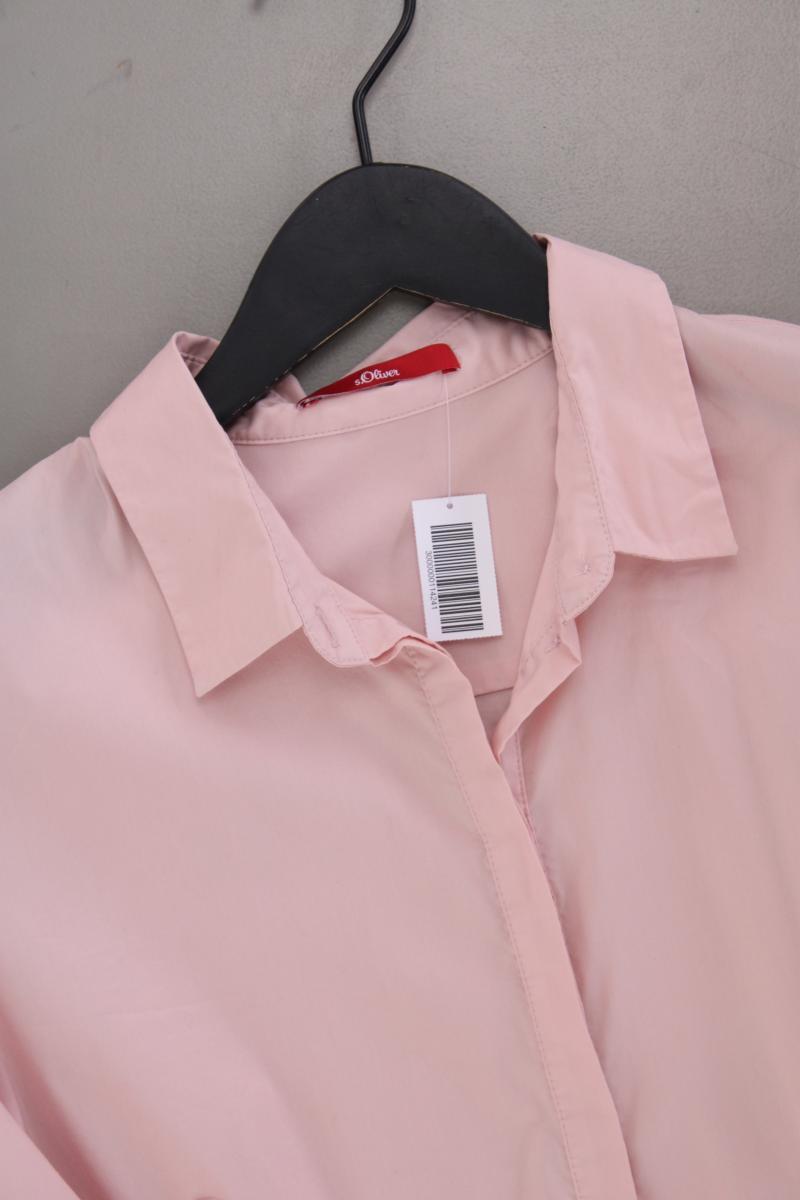 s.Oliver Langarmbluse Gr. 40 rosa aus Baumwolle