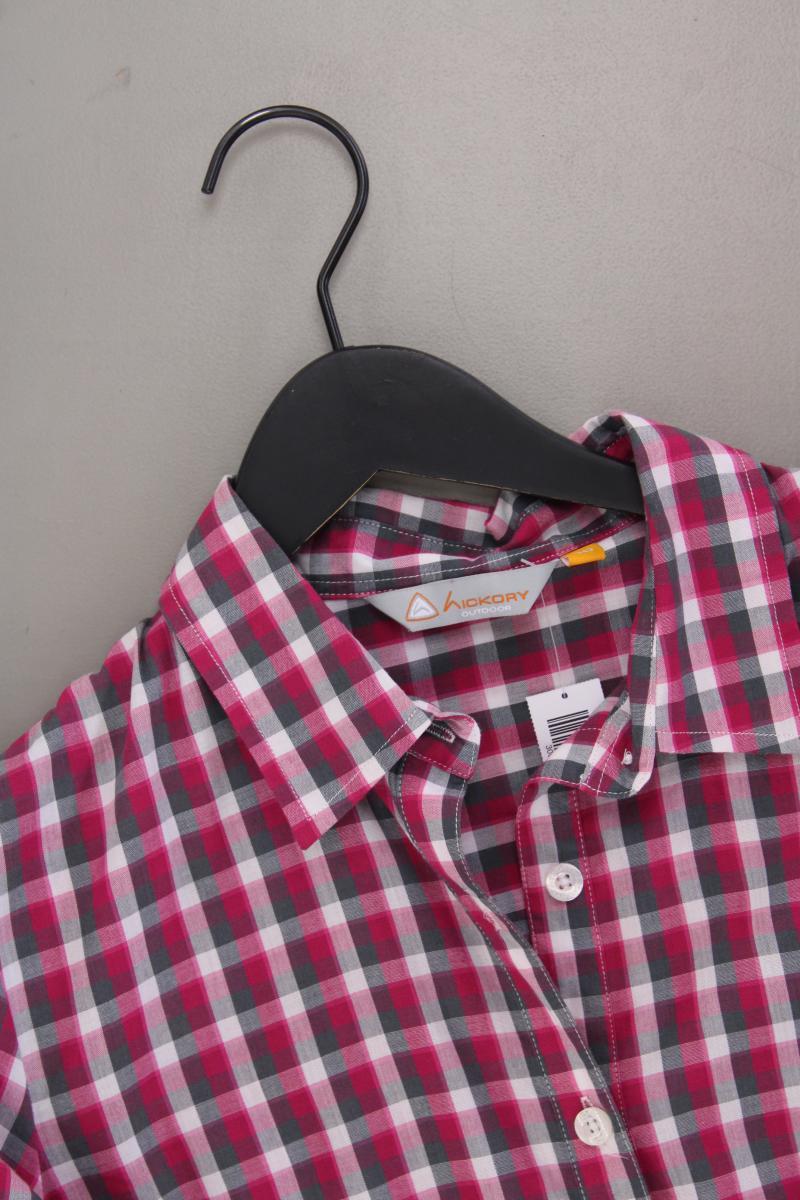 Hickory Karobluse Gr. 40 kariert Kurzarm pink aus Polyester