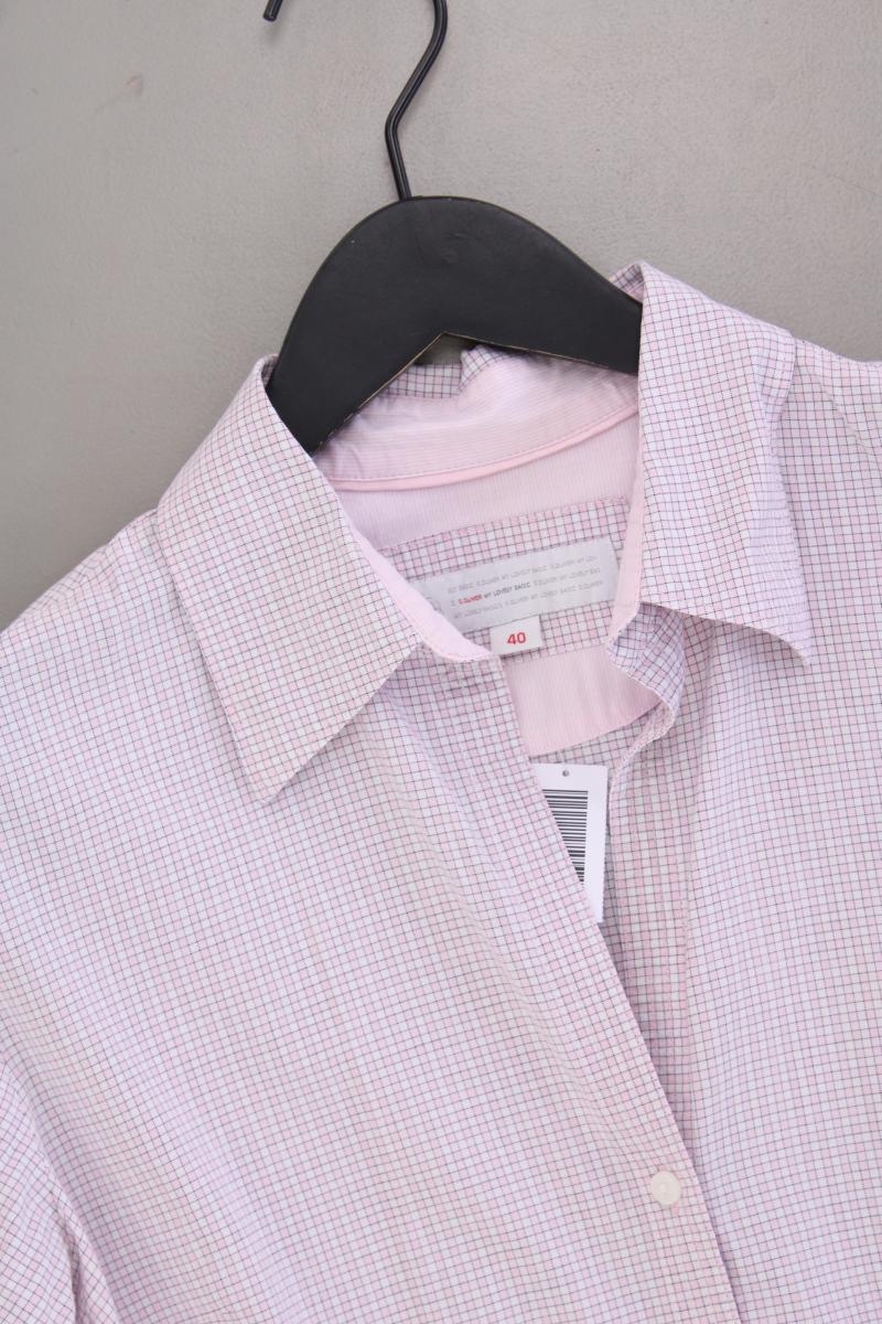 s.Oliver Kurzarmbluse Gr. 40 rosa aus Baumwolle