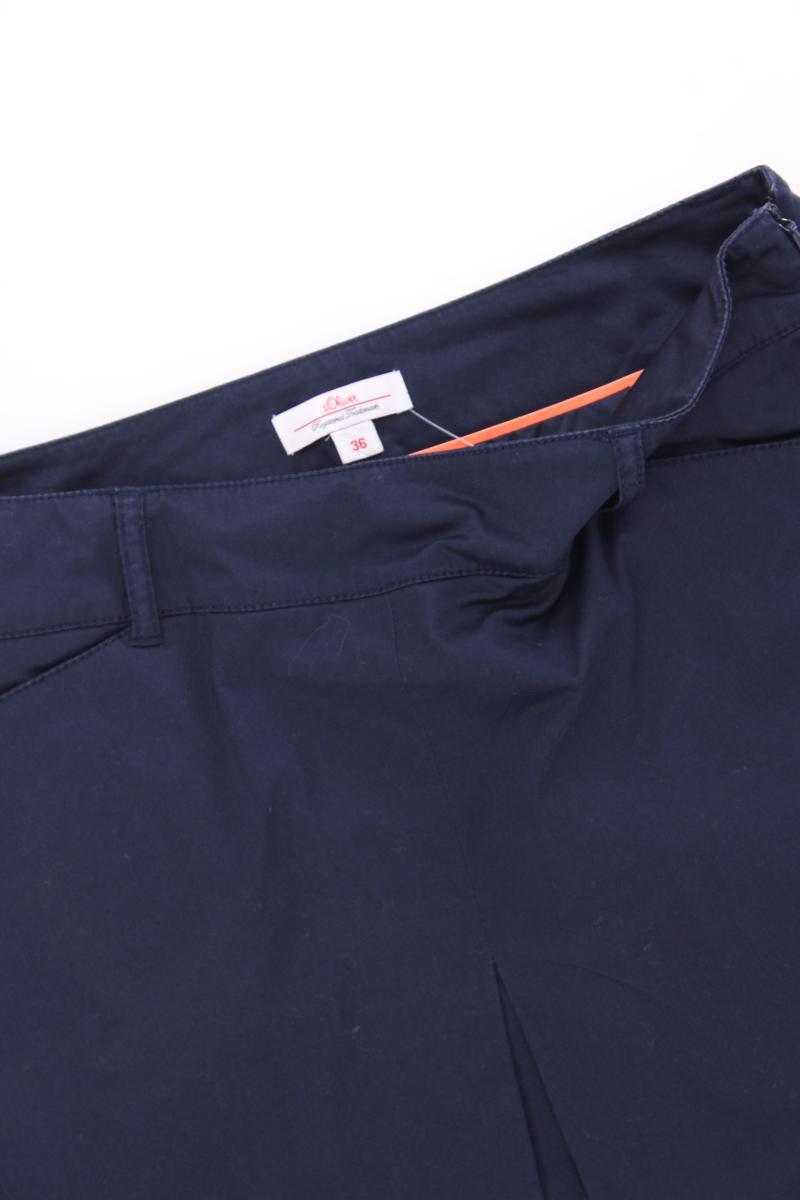 s.Oliver Rock Gr. 36 blau aus Baumwolle