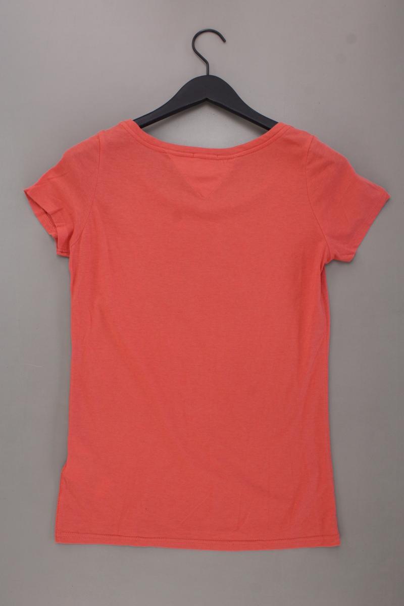 Hilfiger Denim Printshirt Gr. M Kurzarm orange aus Baumwolle