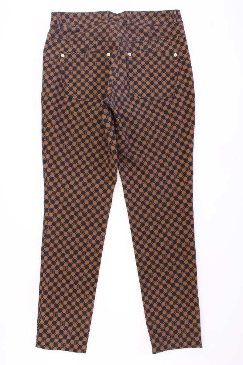 Laurèl Hose Gr. 36 geometrisches Muster braun aus Baumwolle