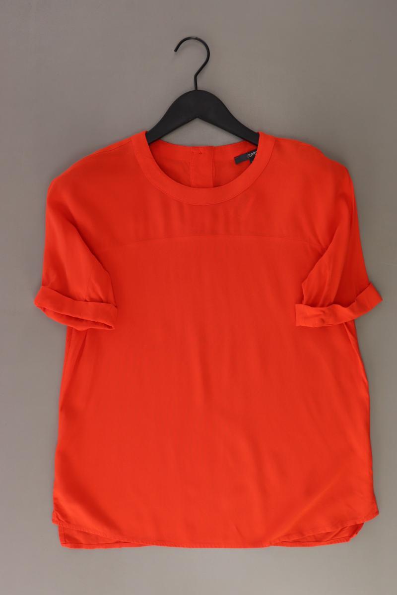 Esprit Kurzarmbluse Gr. 36 orange