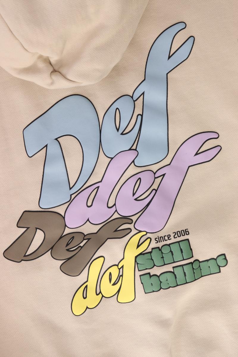 DEF CLOTHING Oversized Hoodie Gr. XS creme aus Baumwolle