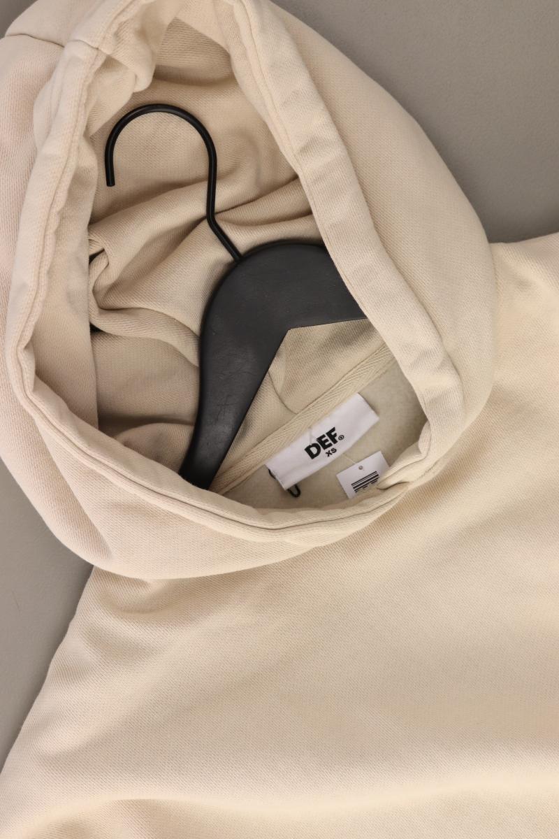 DEF CLOTHING Oversized Hoodie Gr. XS creme aus Baumwolle