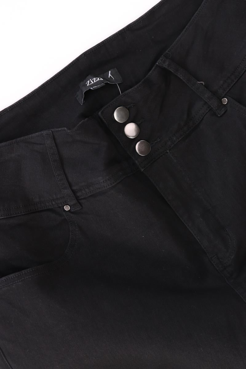 Zizzi Straight Jeans Gr. 50 schwarz aus Baumwolle