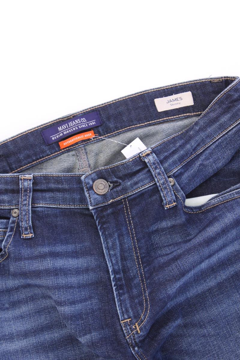 Mavi Skinny Jeans für Herren Gr. W34/L34 Modell James blau aus Baumwolle