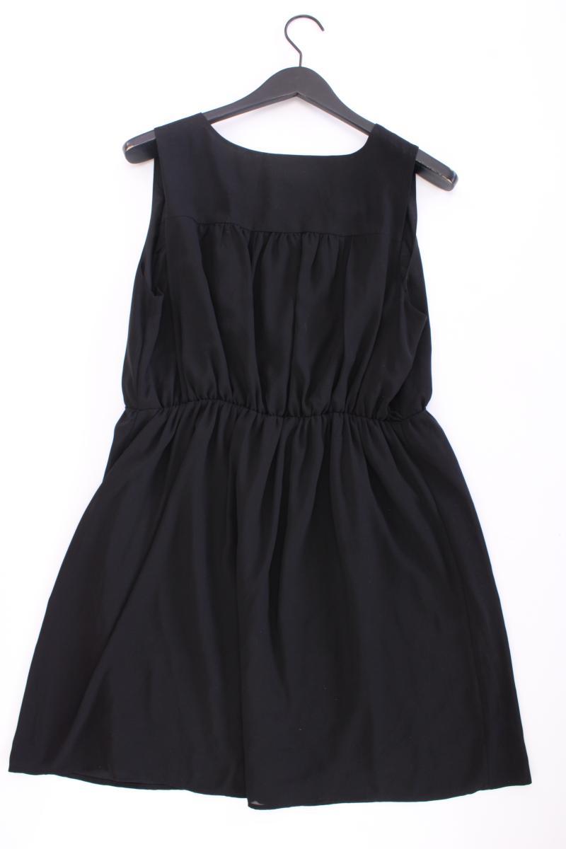 WE ARE SO GOOD TOGETHER Chiffonkleid Gr. 44 Ärmellos schwarz