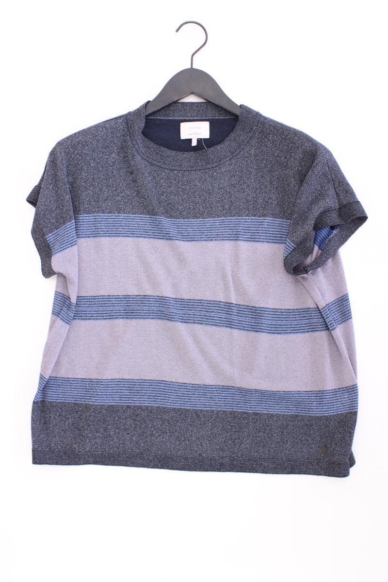 Nümph T-Shirt Gr. M neuwertig Kurzarm mit Glitzer blau aus Viskose