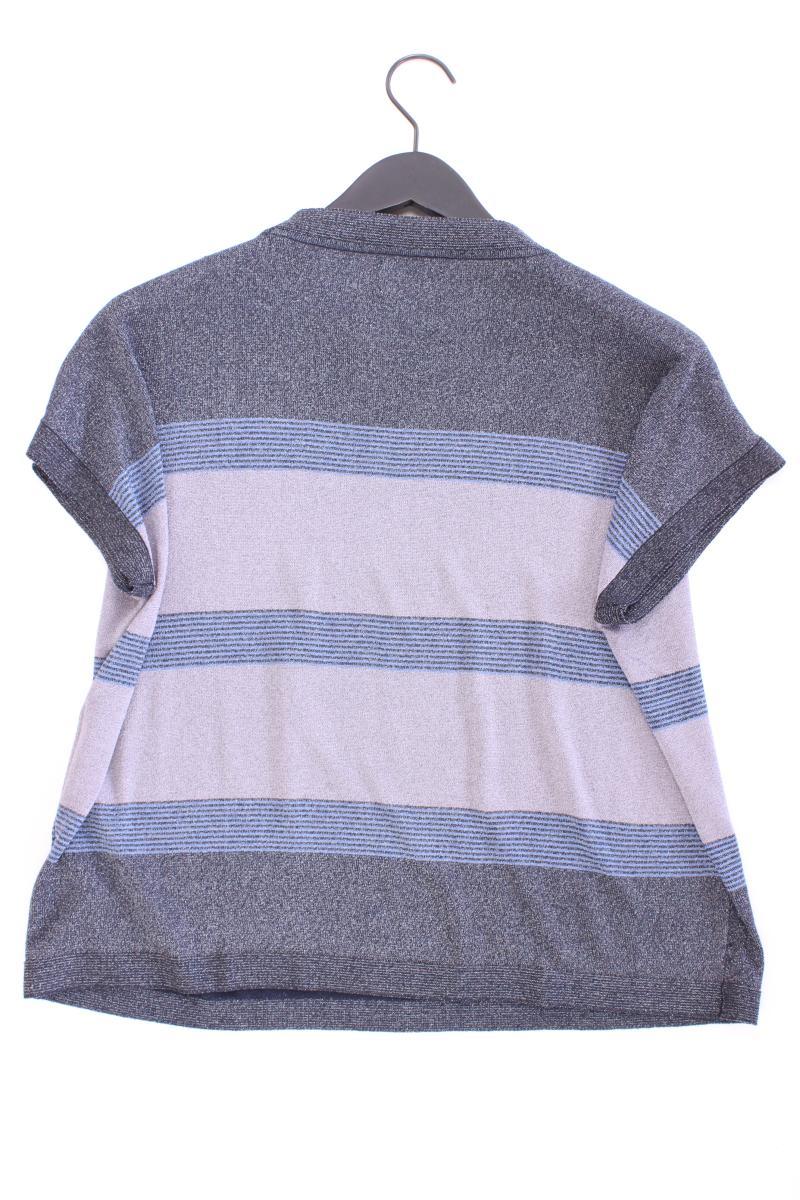 Nümph T-Shirt Gr. M neuwertig Kurzarm mit Glitzer blau aus Viskose