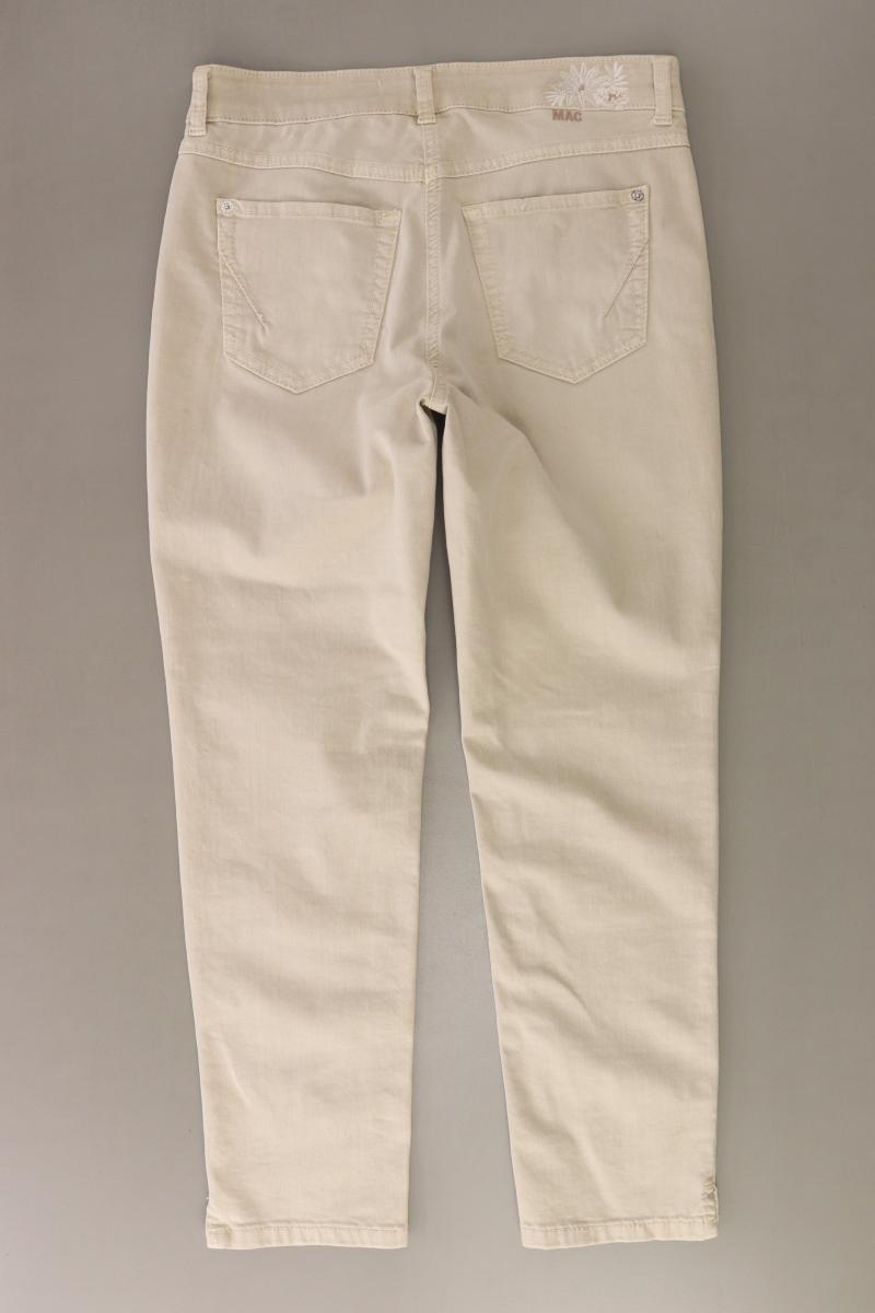MAC Straight Jeans Gr. 36/L26 creme aus Baumwolle