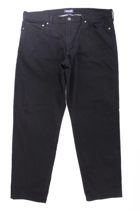 Lands' End Gefütterte Jeans für Herren Gr. 54 schwarz aus Baumwolle