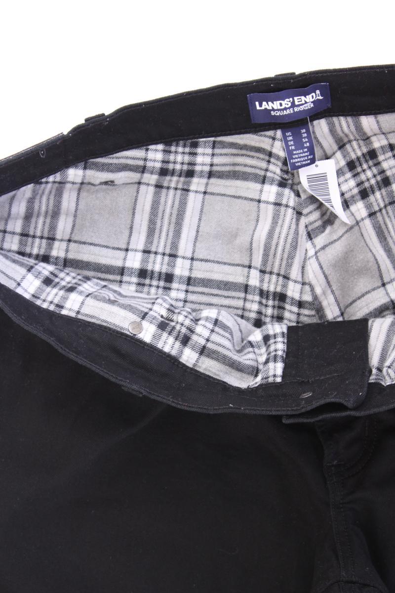 Lands' End Gefütterte Jeans für Herren Gr. 54 schwarz aus Baumwolle