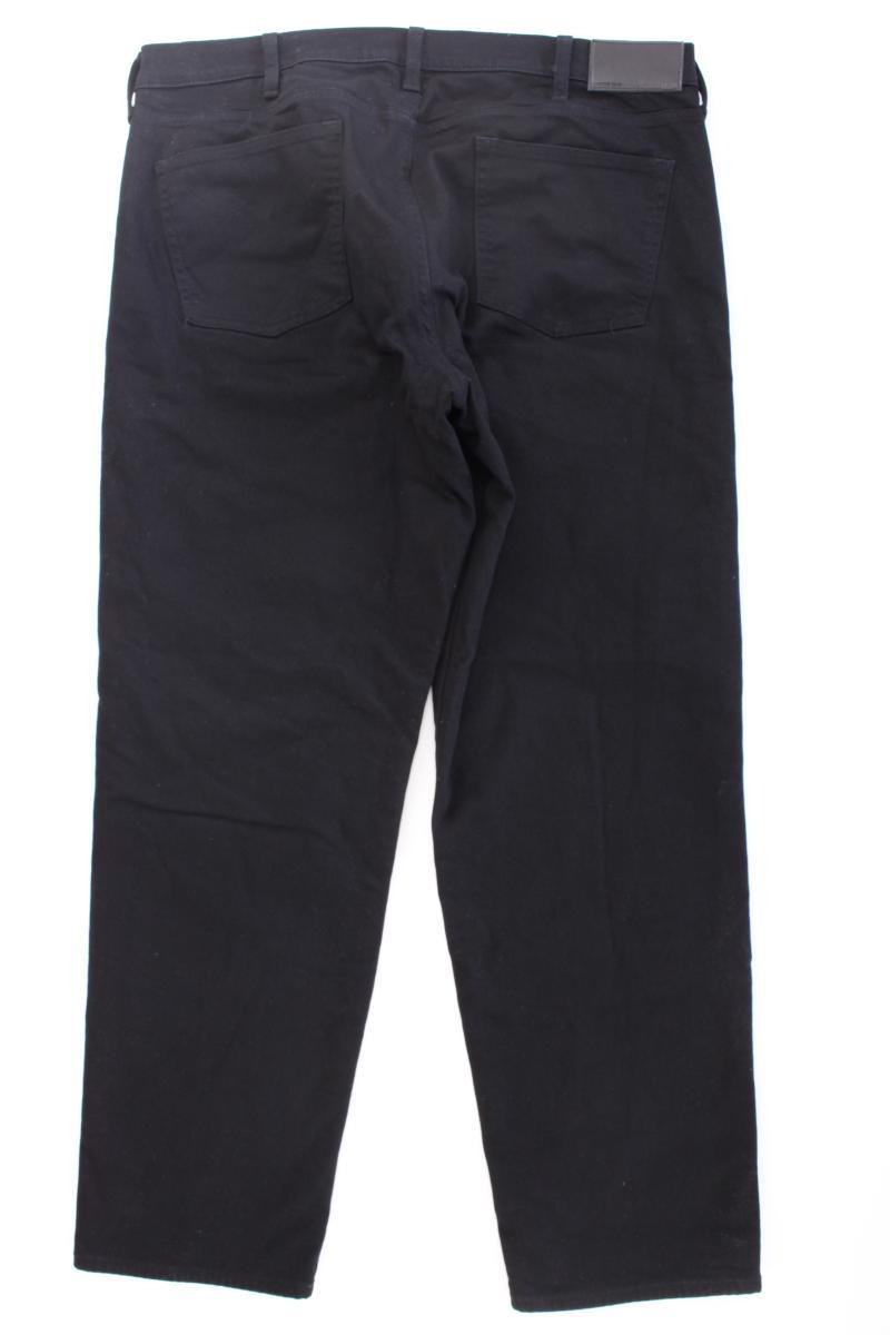 Lands' End Gefütterte Jeans für Herren Gr. 54 schwarz aus Baumwolle