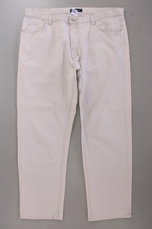 Cerruti Five-Pocket-Hose für Herren Gr. W42/L34 creme aus Baumwolle