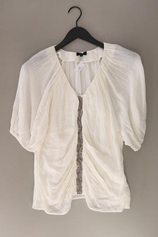 minus Regular Bluse Gr. 40 Weite Ärmel creme aus Baumwolle