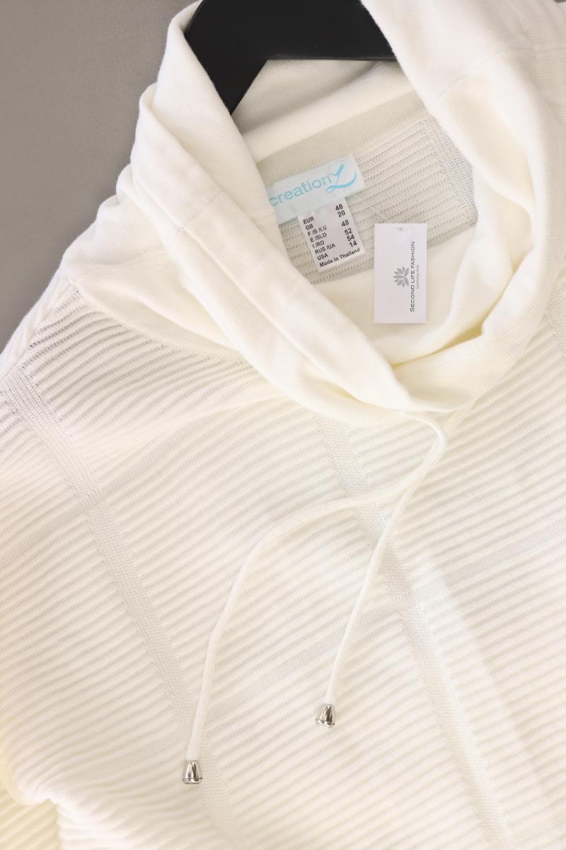 Création L. Pullover Gr. 46 creme aus Baumwolle