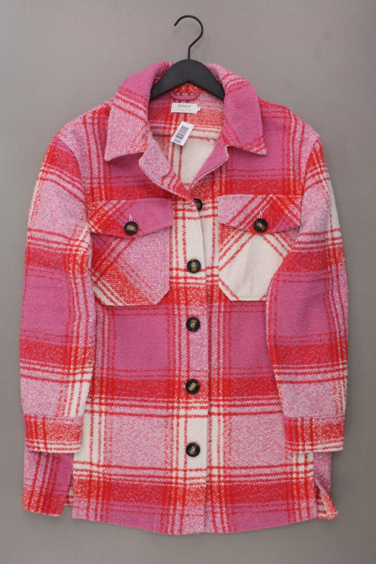 Only Hemdjacke Gr. M kariert pink aus Polyester