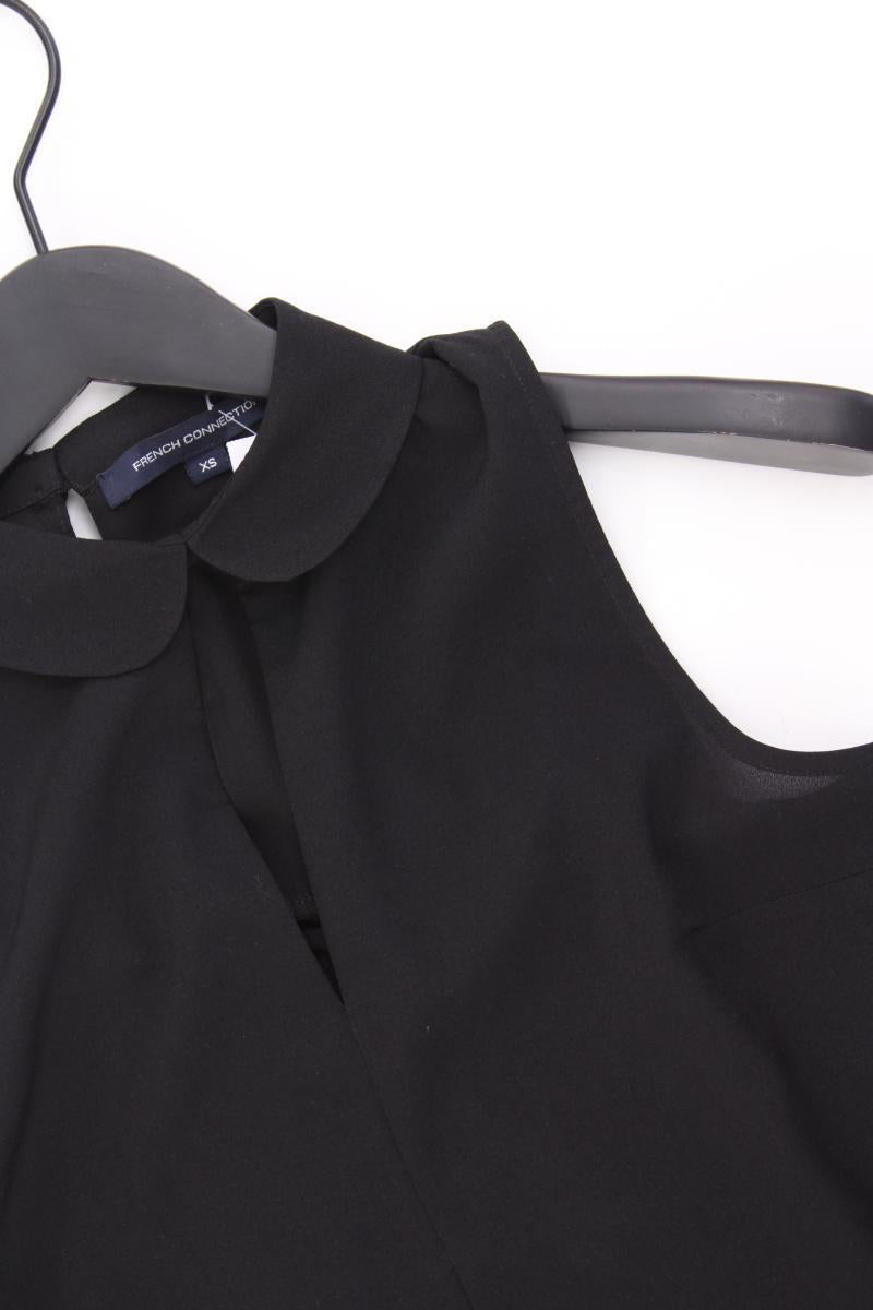 French Connection Ärmellose Bluse Gr. XS schwarz aus Polyester