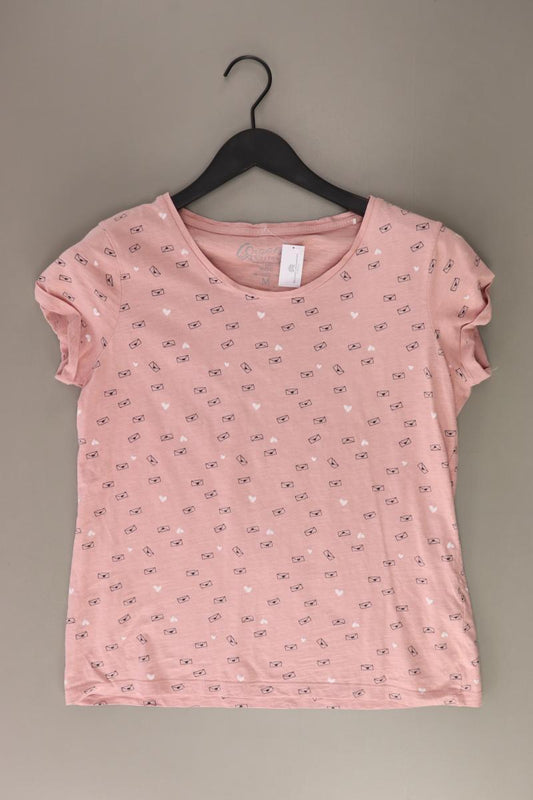 Esprit Printshirt Gr. M Kurzarm rosa aus Baumwolle