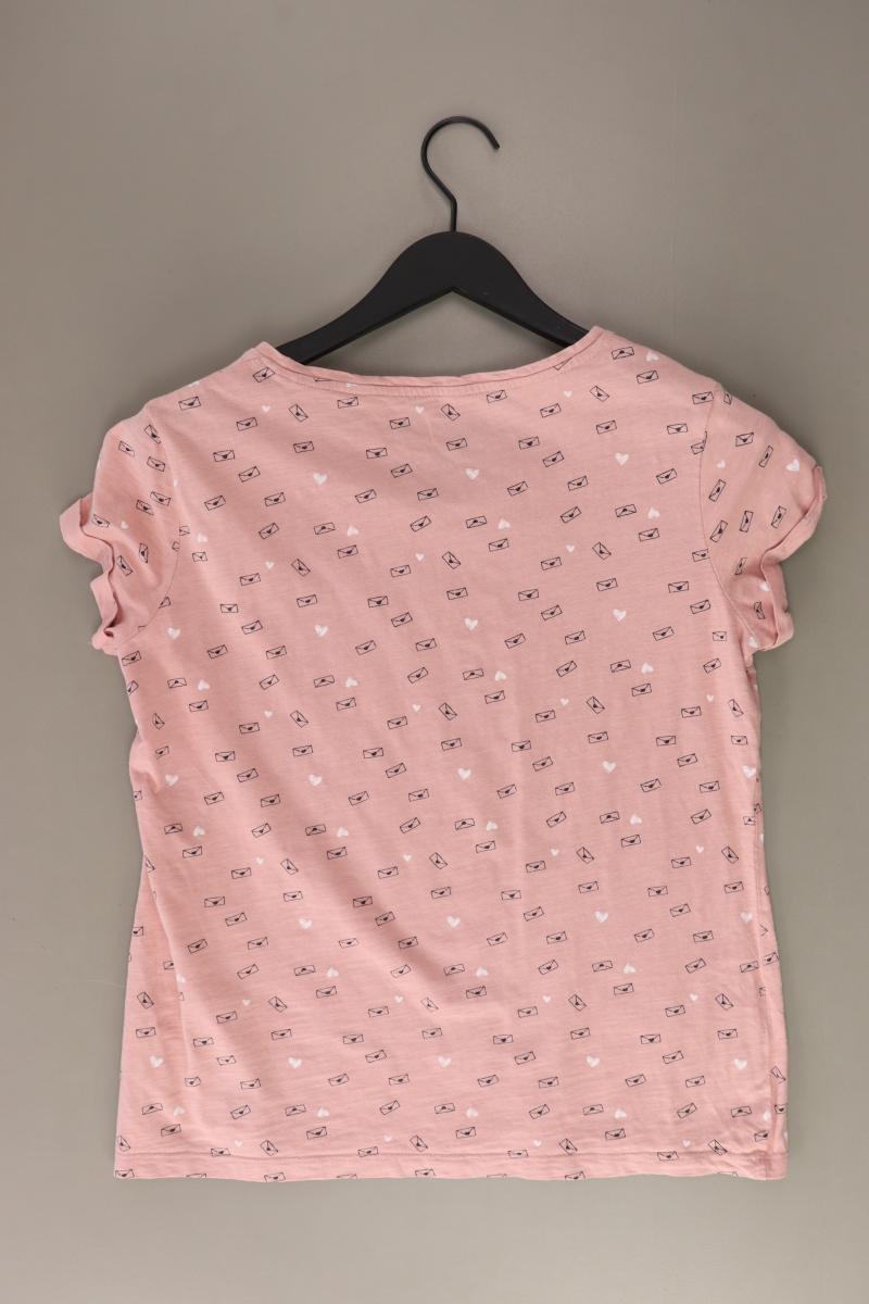 Esprit Printshirt Gr. M Kurzarm rosa aus Baumwolle