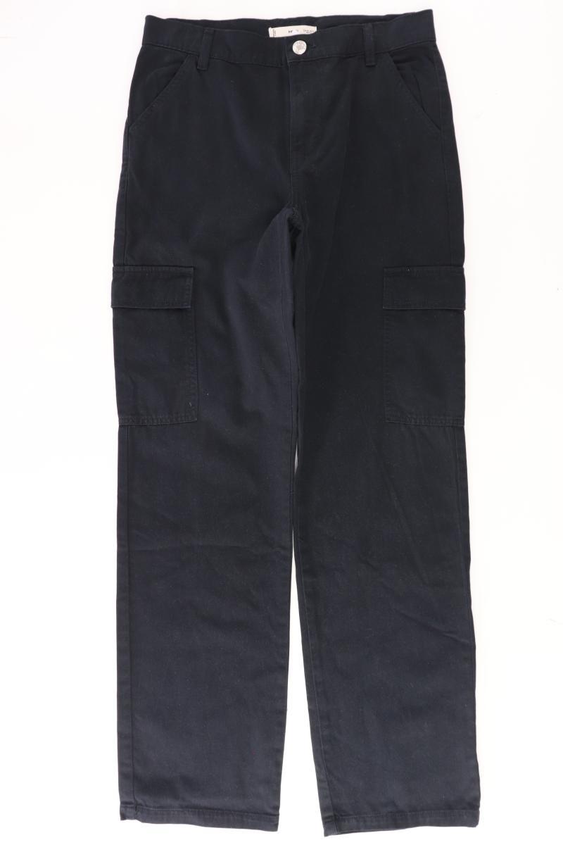 Mango Cargohose Gr. 36 schwarz aus Baumwolle