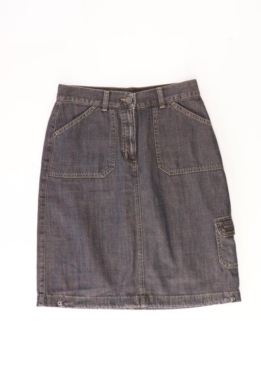 Eddie Bauer Jeansrock Gr. 36 grau aus Baumwolle