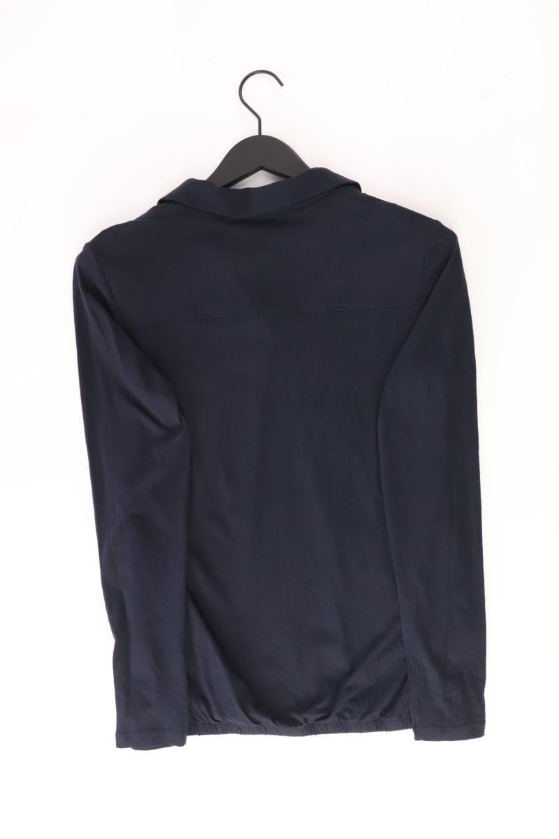 Cecil Poloshirt Gr. XS Langarm blau aus Baumwolle