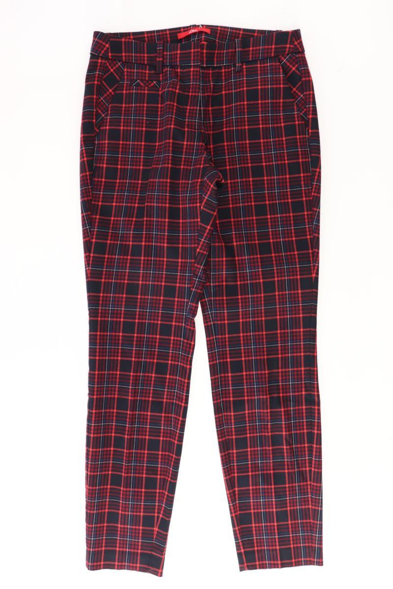 s.Oliver Hose Gr. 34 kariert rot aus Polyester