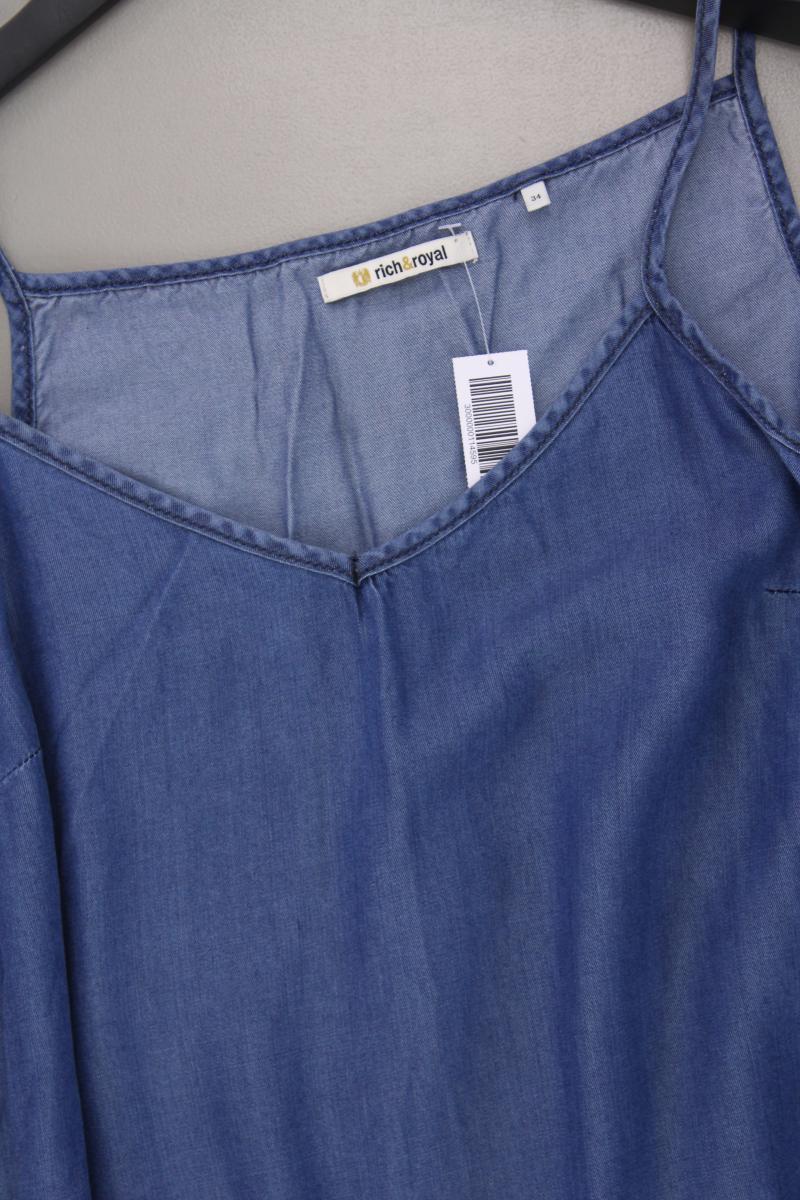 Rich&Royal Langer Jumpsuit Gr. 34 blau aus Lyocell