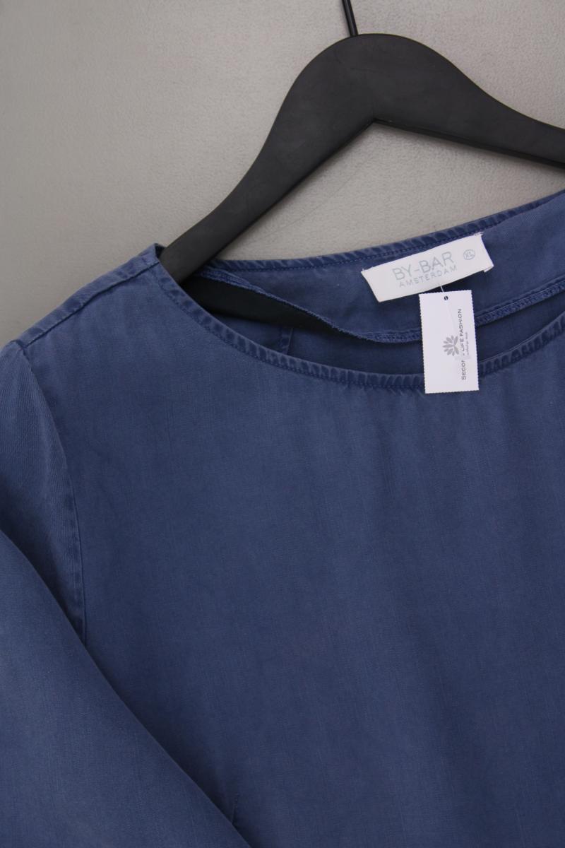 By Bar Amsterdam Midikleid Gr. XL 3/4 Ärmel blau aus Lyocell