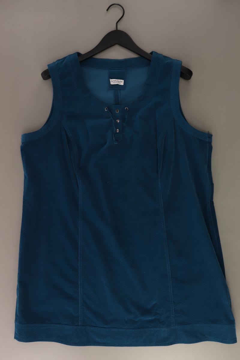 Gina Laura Midikleid Gr. XL Ärmellos blau