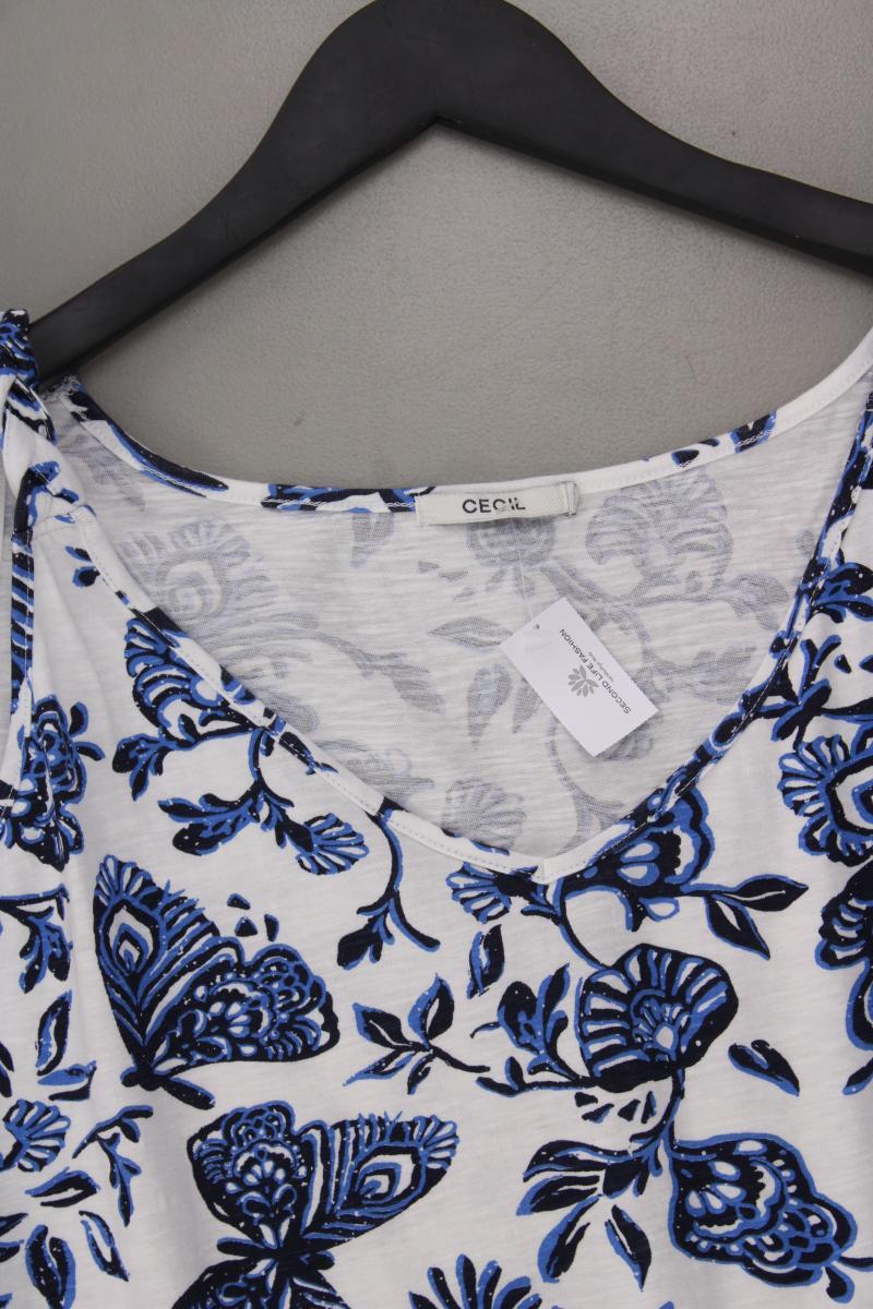 Street One Trägertop Gr. XL mit Blumenmuster blau